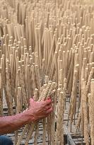 INDONESIA-TANGERANG-INCENSE STICK-PRODUCTION