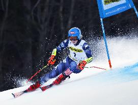 Alpine skiing: Shiffrin earns record-equaling WC victory