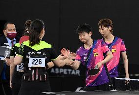 (SP)QATAR-DOHA-TABLE TENNIS-WTTC-ASIAN CONTINENTAL STAGE-WOMEN'S DOUBLES