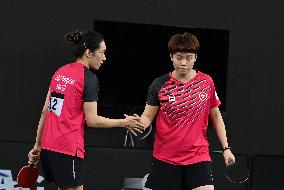 (SP)QATAR-DOHA-TABLE TENNIS-WTTC-ASIAN CONTINENTAL STAGE-WOMEN'S DOUBLES