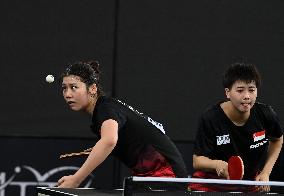 (SP)QATAR-DOHA-TABLE TENNIS-WTTC-ASIAN CONTINENTAL STAGE-WOMEN'S DOUBLES