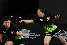 (SP)QATAR-DOHA-TABLE TENNIS-WTTC-ASIAN CONTINENTAL STAGE-WOMEN'S DOUBLES