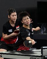 (SP)QATAR-DOHA-TABLE TENNIS-WTTC-ASIAN CONTINENTAL STAGE-WOMEN'S DOUBLES