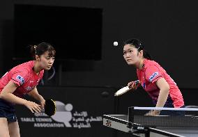 (SP)QATAR-DOHA-TABLE TENNIS-WTTC-ASIAN CONTINENTAL STAGE-WOMEN'S DOUBLES