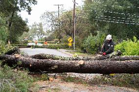 U.S.-CALIFORNIA-SAN MATEO-STORM-AFTERMATH