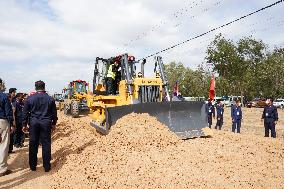 CAMBODIA-KAMPONG CHAM-CHINA-NATIONAL ROAD 7-GROUNDBREAKING CEREMONY