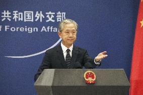 Chinese Foreign Ministry spokesman Wang