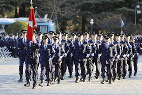 New Year police march in Tokyo