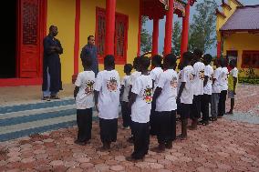 ZAMBIA-LUSAKA-SHAOLIN TEMPLE-CHINESE CULTURAL ACTIVITIES