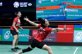 (SP)MALAYSIA-KUALA LUMPUR-BADMINTON-MALAYSIA OPEN-WOMEN'S DOUBLES