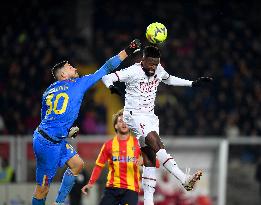 (SP)ITALY-LECCE-FOOTBALL-SERIE A-AC MILAN VS LECCE