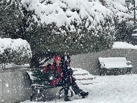 IRAN-TEHRAN-DAILY LIFE-SNOWFALL