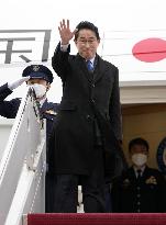 Japan PM Kishida leaves U.S.