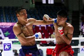(SP)MYANMAR-YANGON-TRADITIONAL BOXING COMPETITION