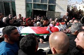 MIDEAST-RAMALLAH-FUNERAL