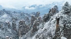 CHINA-HUNAN-ZHANGJIAJIE-SNOW-SCENERY (CN)