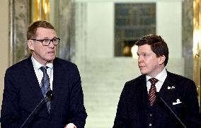 Speaker of the Parliament Andreas Norlen visits Finland
