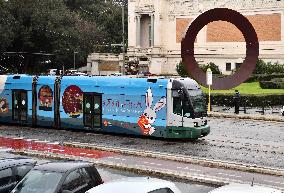 ITALY-ROME-TRAM-YEAR OF THE RABBIT