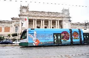 ITALY-ROME-TRAM-YEAR OF THE RABBIT