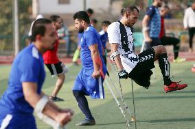 (SP)EGYPT-CAIRO-AMPUTEE FOOTBALLER