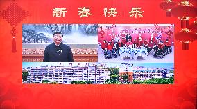 CHINA-BEIJING-XI JINPING-SPRING FESTIVAL GREETINGS (CN)