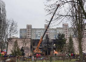Helicopter crash near Ukraine kindergarten