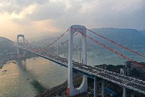 CHINA-CHONGQING-GUOJIATUO YANGTZE RIVER BRIDGE-OPEN TO TRAFFIC (CN)
