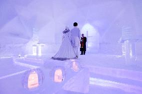 Northern Japan chapel made of ice