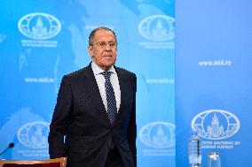 RUSSIA-MOSCOW-FM-ANNUAL PRESS CONFERENCE