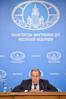 RUSSIA-MOSCOW-FM-ANNUAL PRESS CONFERENCE