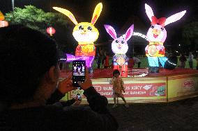 INDONESIA-SURAKARTA-CHINESE LUNAR NEW YEAR-LANTERN DECORATION