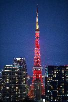 JAPAN-TOKYO TOWER-CHINESE NEW YEAR-ILLUMINATION