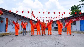 INDONESIA-JAKARTA-BANDUNG HIGH-SPEED RAILWAY-WORKERS-CHINESE NEW YEAR-CELEBRATION