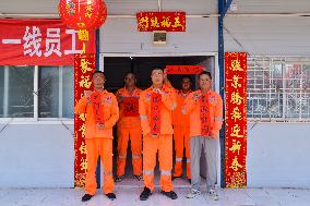 INDONESIA-JAKARTA-BANDUNG HIGH-SPEED RAILWAY-WORKERS-CHINESE NEW YEAR-CELEBRATION