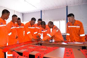 INDONESIA-JAKARTA-BANDUNG HIGH-SPEED RAILWAY-WORKERS-CHINESE NEW YEAR-CELEBRATION