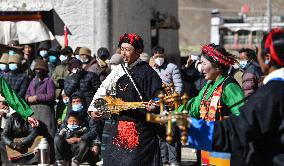 (InTibet) CHINA-TIBET-SONAM LOSAR-SPRING FESTIVAL-GALA (CN)