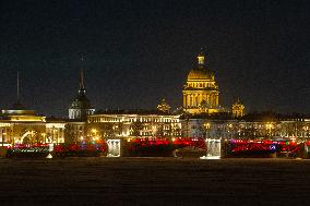 RUSSIA-ST. PETERSBURG-CHINESE NEW YEAR-DECORATION