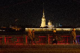 RUSSIA-ST. PETERSBURG-CHINESE NEW YEAR-DECORATION