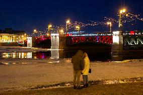 RUSSIA-ST. PETERSBURG-CHINESE NEW YEAR-DECORATION