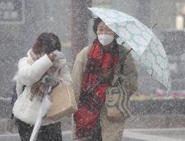 Snow scene in Japan