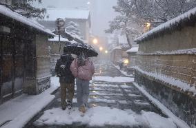 Snow scene in Japan