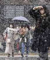 Snow scene in Japan