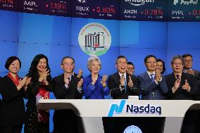 U.S.-NEW YORK-NASDAQ-CHINESE NEW YEAR-OPENING BELL CEREMONY