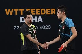 (SP)QATAR-DOHA-TABLE TENNIS-WTT FEEDER DOHA 2023-MEN'S DOUBLES