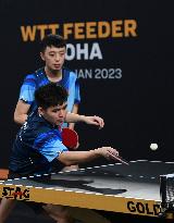 (SP)QATAR-DOHA-TABLE TENNIS-WTT FEEDER DOHA 2023-MEN'S DOUBLES