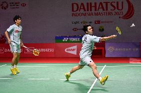 (SP)INDONESIA-JAKARTA-BADMINTON-INDONESIA MASTERS 2023-MEN'S DOUBLES-SECOND ROUND