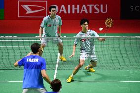 (SP)INDONESIA-JAKARTA-BADMINTON-INDONESIA MASTERS 2023-MEN'S DOUBLES-SECOND ROUND