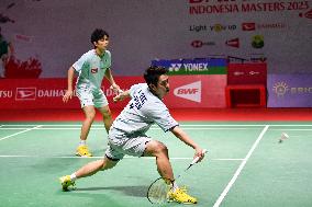 (SP)INDONESIA-JAKARTA-BADMINTON-INDONESIA MASTERS 2023-MEN'S DOUBLES-SECOND ROUND