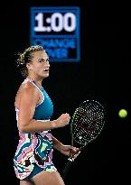(SP)AUSTRALIA-MELBOURNE-TENNIS-AUSTRALIAN OPEN-WOMEN'S SINGLES-SEMIFINAL