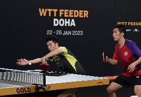 (SP)QATAR-DOHA-TABLE TENNIS-WTT FEEDER DOHA 2023-MEN'S DOUBLES